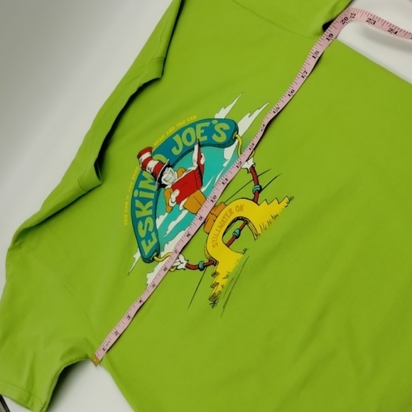 Eskimo Joes women's size medium unisex green Dr. Seuss look  Read/Succeed Tee - Picture 5 of 8